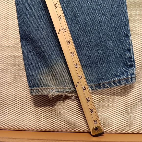 Vintage made in USA Levi's 517, 38x32, Distressed Blue denim, Good condition - Picture 6 of 9